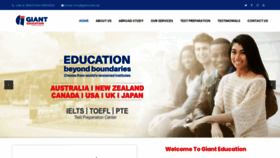 What Giant.edu.np website looked like in 2020 (4 years ago)