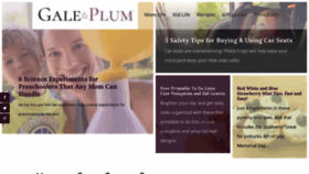 What Galeandplum.com website looked like in 2020 (3 years ago)
