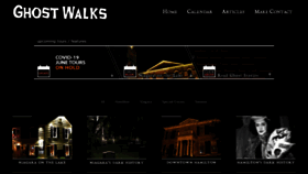 What Ghostwalks.com website looked like in 2020 (3 years ago)