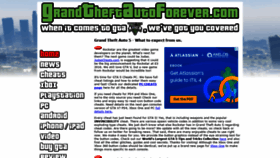 What Grandtheftautoforever.com website looked like in 2020 (3 years ago)