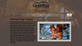 What Greekpeakvacationownership.com website looked like in 2020 (3 years ago)