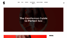 What Gentlemanzone.com website looked like in 2020 (3 years ago)