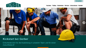 What Gerber-bau.de website looked like in 2020 (3 years ago)