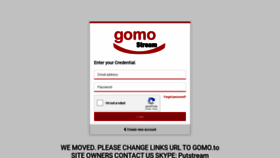 What Gomo.to website looked like in 2020 (3 years ago)