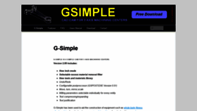What Gsimple.eu website looked like in 2020 (3 years ago)