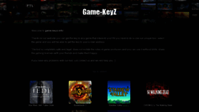 What Game-keyz.info website looked like in 2020 (3 years ago)