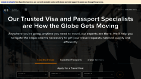 What G3visas.com website looked like in 2020 (3 years ago)