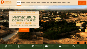 What Greeningthedesertproject.org website looked like in 2020 (3 years ago)