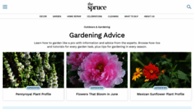 What Gardening.about.com website looked like in 2020 (3 years ago)