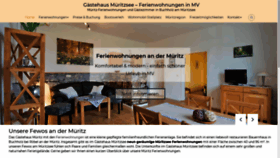 What Gaestehaus-mueritzsee.de website looked like in 2020 (3 years ago)
