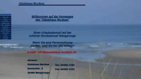 What Gaestehaus-nordsee.de website looked like in 2020 (3 years ago)