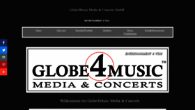 What Globe4music.com website looked like in 2020 (3 years ago)