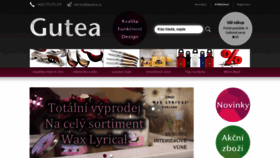 What Gutea.cz website looked like in 2020 (3 years ago)