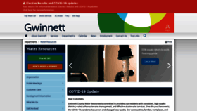 What Gwinnetth2o.com website looked like in 2020 (3 years ago)