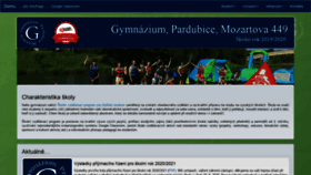 What Gymozart.cz website looked like in 2020 (3 years ago)