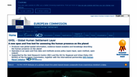 What Ghsl.jrc.ec.europa.eu website looked like in 2020 (3 years ago)