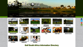 What Golf-sa.co.za website looked like in 2020 (3 years ago)