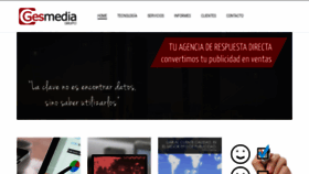 What Gesmedia.es website looked like in 2020 (3 years ago)