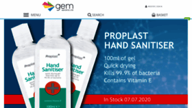What Gem-imports.co.uk website looked like in 2020 (5 years ago)