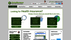 What Globalsurance.com website looked like in 2020 (3 years ago)