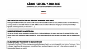What Gaborhargitai.hu website looked like in 2020 (3 years ago)