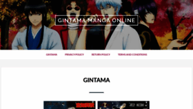 What Gintama-manga.com website looked like in 2020 (3 years ago)