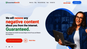 What Guaranteedremoval.com website looked like in 2020 (3 years ago)