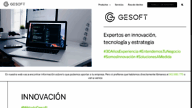 What Gesoft.es website looked like in 2020 (3 years ago)