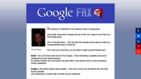 What Googlefaxservice.com website looked like in 2020 (3 years ago)