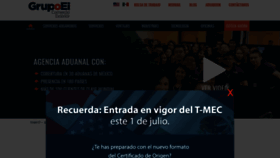 What Grupoei.com.mx website looked like in 2020 (3 years ago)