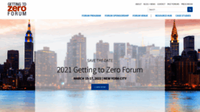 What Gettingtozeroforum.org website looked like in 2020 (3 years ago)