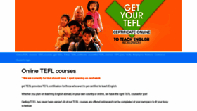 What Gettefl.com website looked like in 2020 (3 years ago)