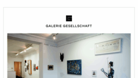 What Galerie-gesellschaft.de website looked like in 2020 (3 years ago)