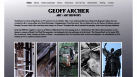 What Geoffarcher.co.uk website looked like in 2020 (3 years ago)