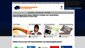 What Geschenkkartenwelt.de website looked like in 2020 (3 years ago)