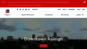 What Godowntownraleigh.com website looked like in 2020 (3 years ago)