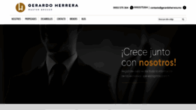 What Gerardoherrera.mx website looked like in 2020 (3 years ago)