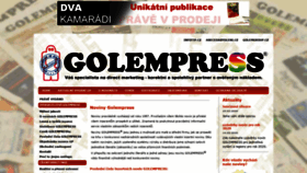 What Golempress.cz website looked like in 2020 (3 years ago)