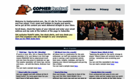 What Gophercentral.com website looked like in 2020 (3 years ago)