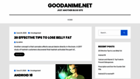 What Goodanime.net website looked like in 2020 (3 years ago)
