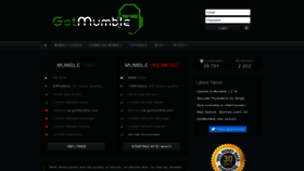 What Gotmumble.com website looked like in 2020 (3 years ago)
