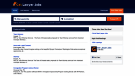 What Getlawyerjobs.com website looked like in 2020 (3 years ago)
