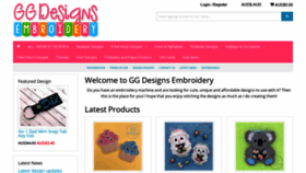 What Ggdesignsembroidery.com website looked like in 2020 (3 years ago)