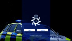 What Gwent.police.uk website looked like in 2020 (3 years ago)