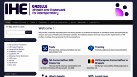 What Gazelle.ihe.net website looked like in 2020 (3 years ago)