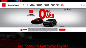 What Gatewaytoyota.com website looked like in 2020 (3 years ago)
