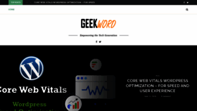 What Geekword.net website looked like in 2020 (3 years ago)