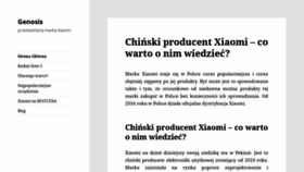 What Genosis.pl website looked like in 2020 (3 years ago)
