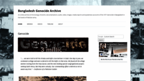 What Genocidebangladesh.org website looked like in 2020 (3 years ago)