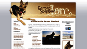 What German-shepherd-lore.com website looked like in 2020 (3 years ago)